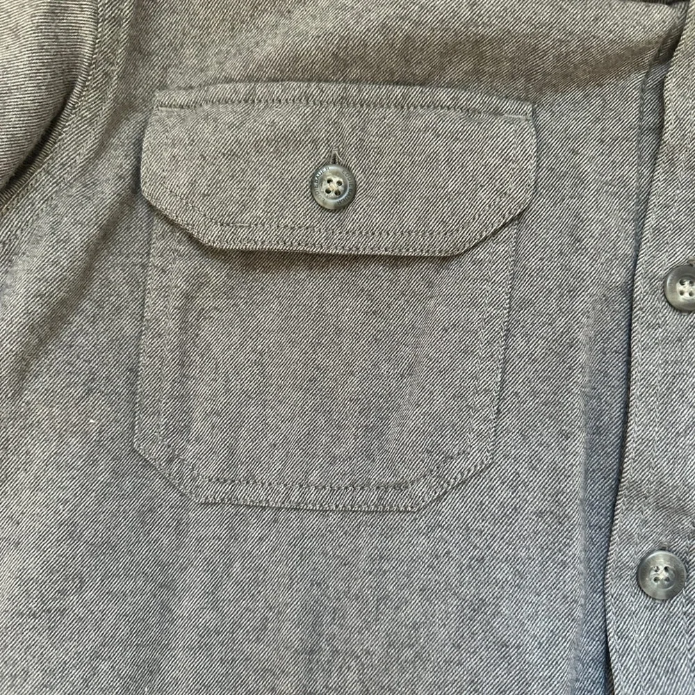 Eddie Bauer Men's Gray Fleece Lined Shirt Jacket Shaket Size Medium